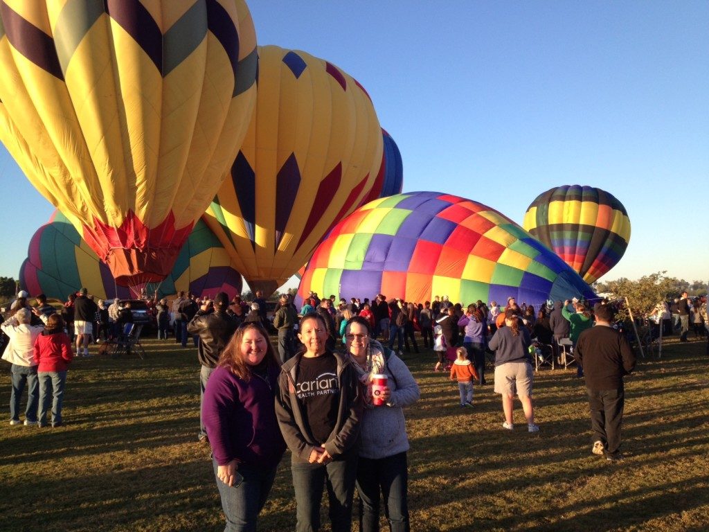 Reina at the Colorado River balloon launch on assignment in Yuma, AZ.